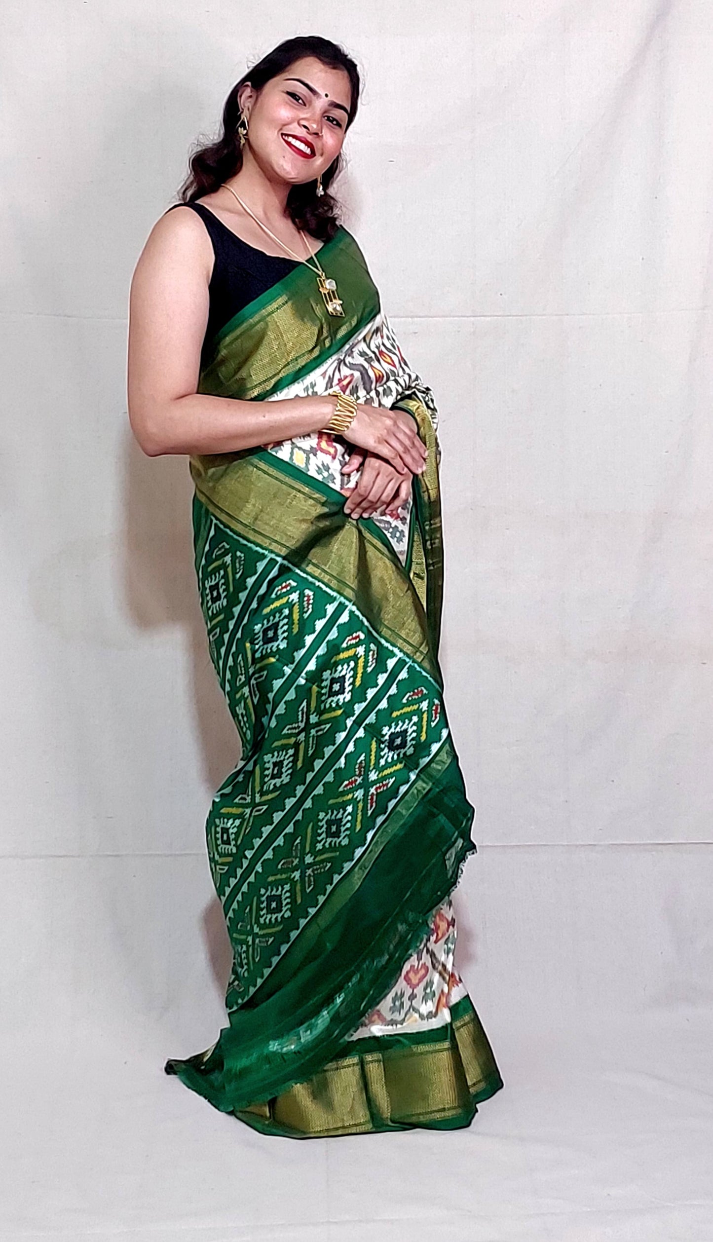 Pure Silk Ikkat Saree