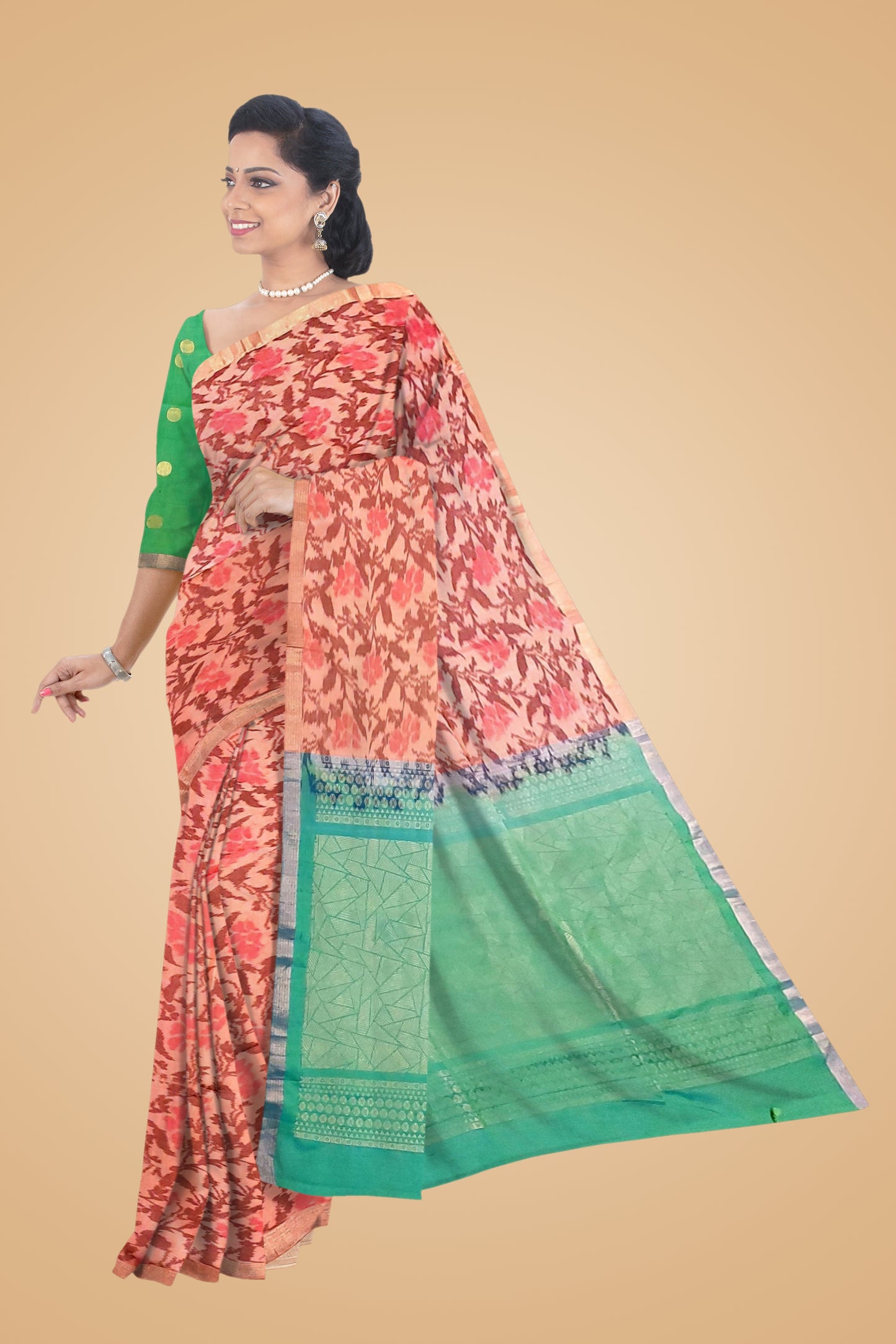 Pure Silk Ikkat Saree