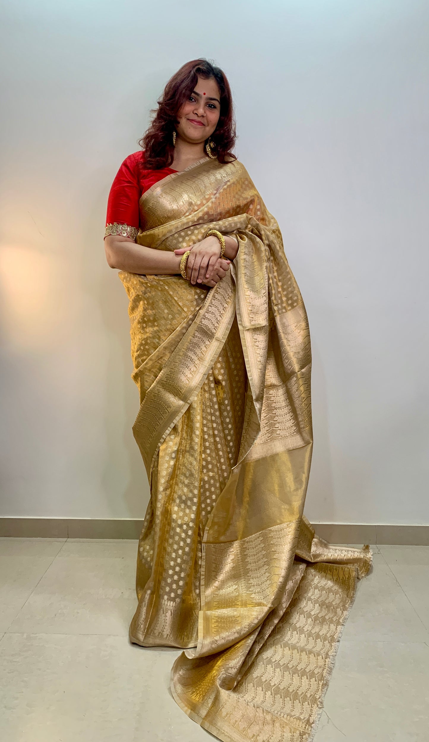 Golden Tissue Silk Saree