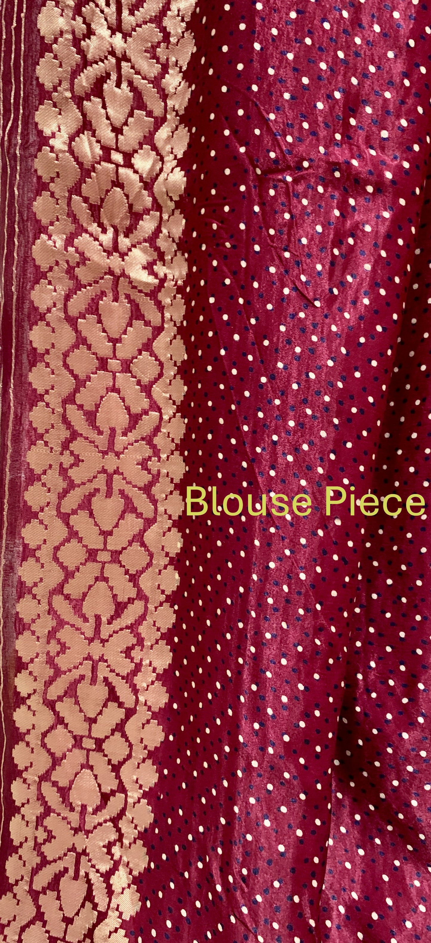 Maroon Modal Silk Gharchola Saree