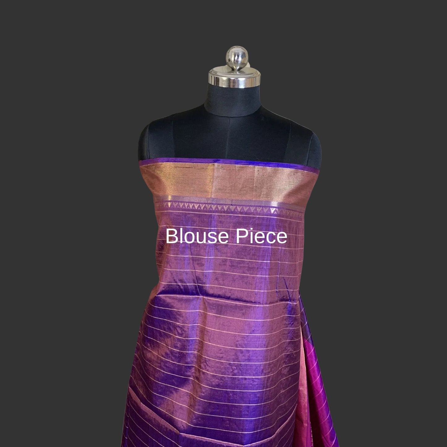 Purple Kalakshetra Katan Silk Saree