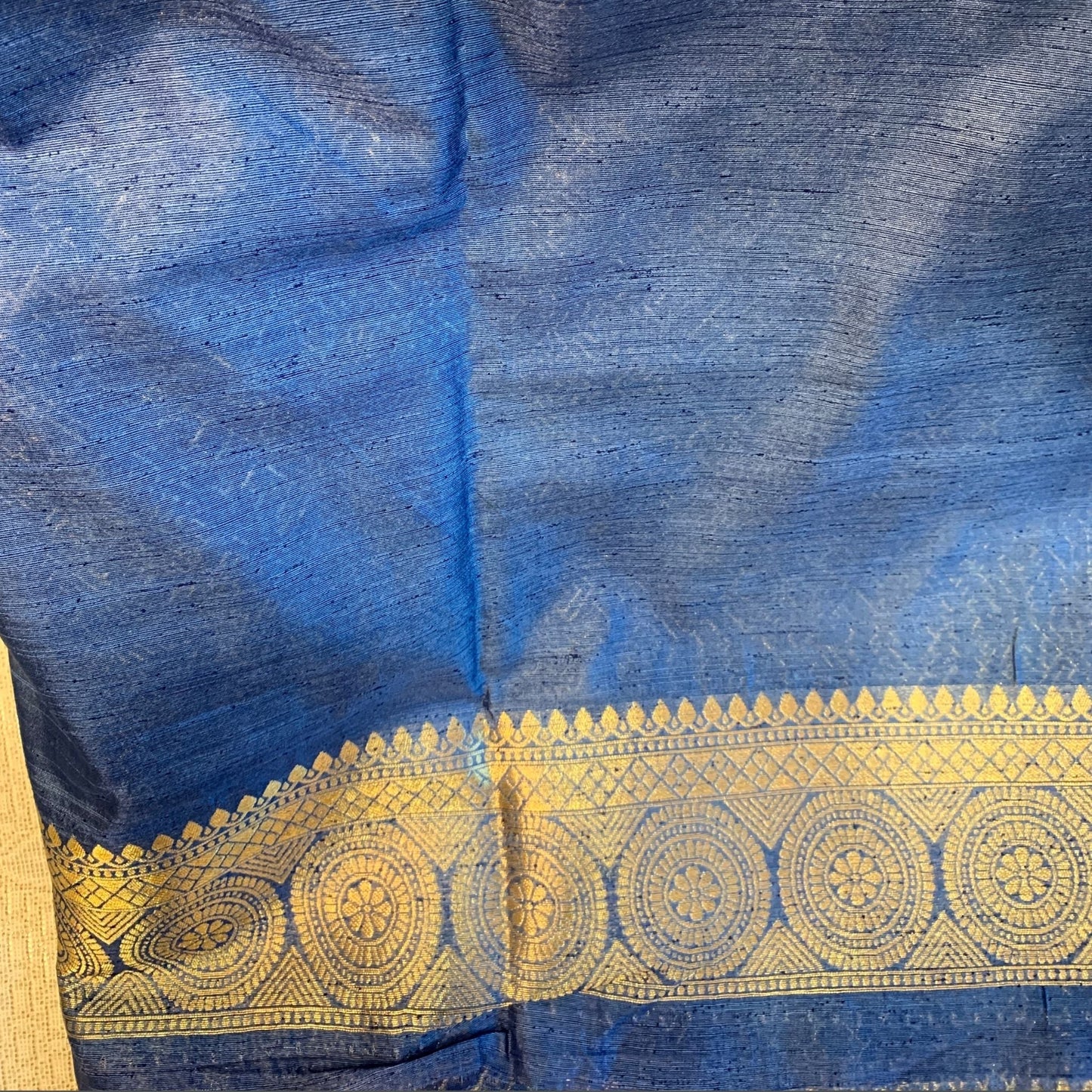 Cobalt Blue Dola Silk -Handloom Sarees- Aananda Collections