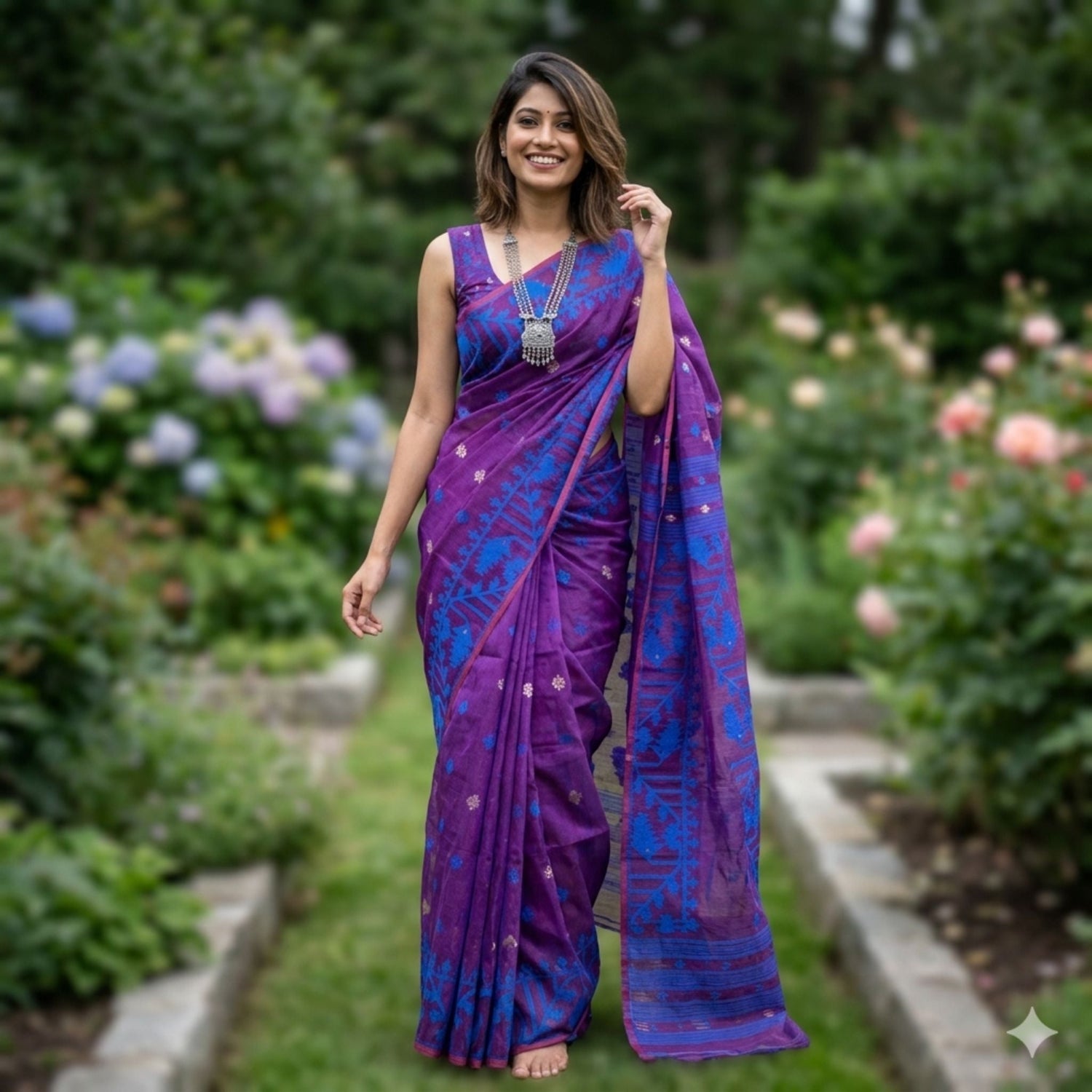 Dhakai Jamdani Sarees - Aananda Collections