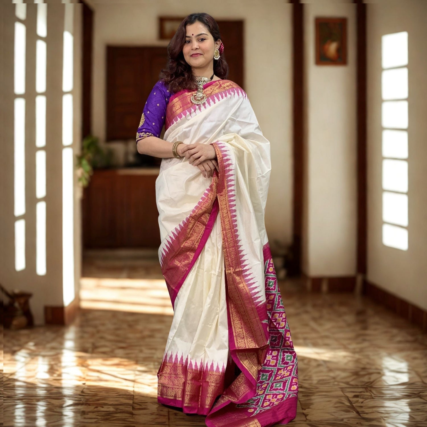 Ikkat Sarees - Aananda Collections