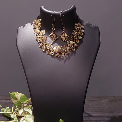 Handcrafted Dokra/Brass Necklace & Earring Set
