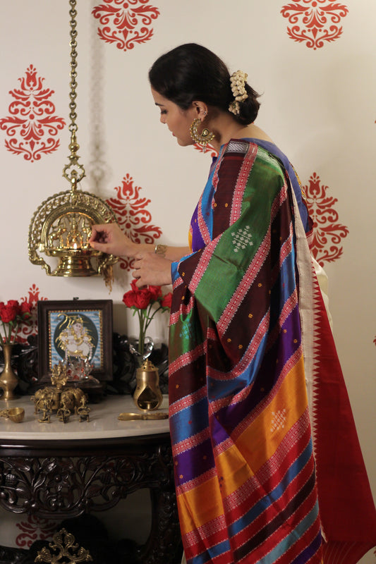 Pure Silk Berhampuri Saree