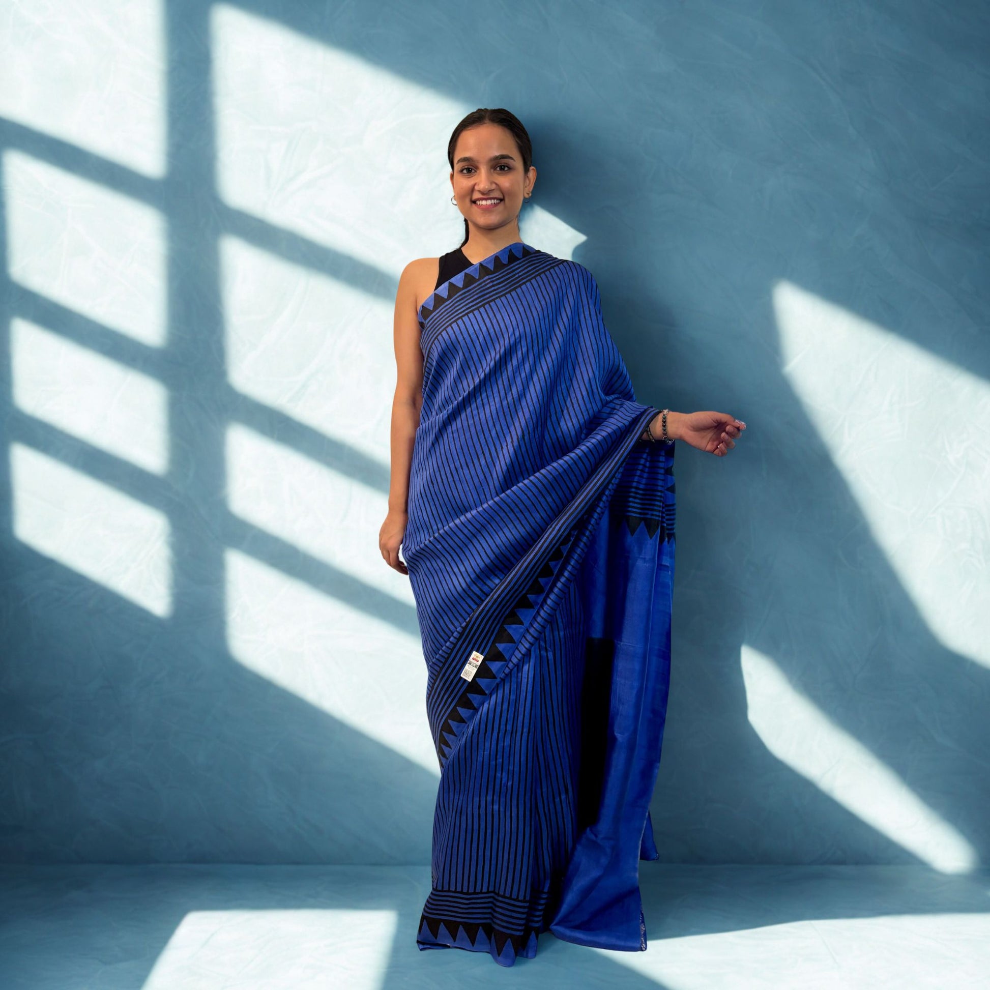 Blue Pure Silk Saree