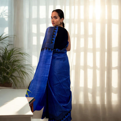 Blue Pure Silk Saree