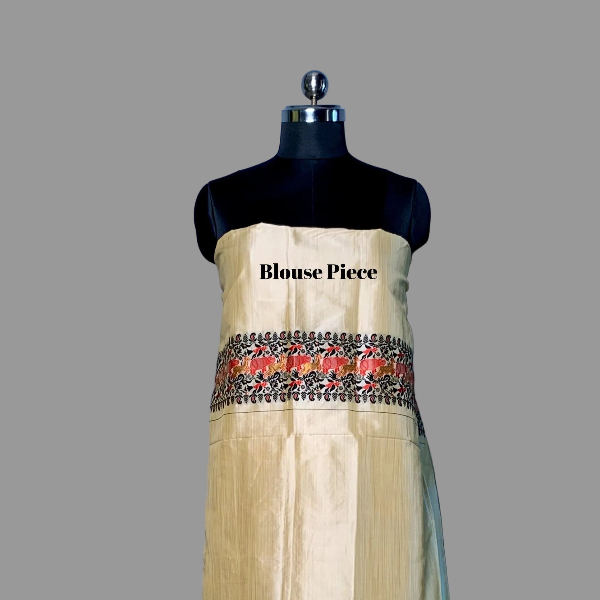Black & Red Art Silk Saree -Powerloom Sarees- Aananda Collections
