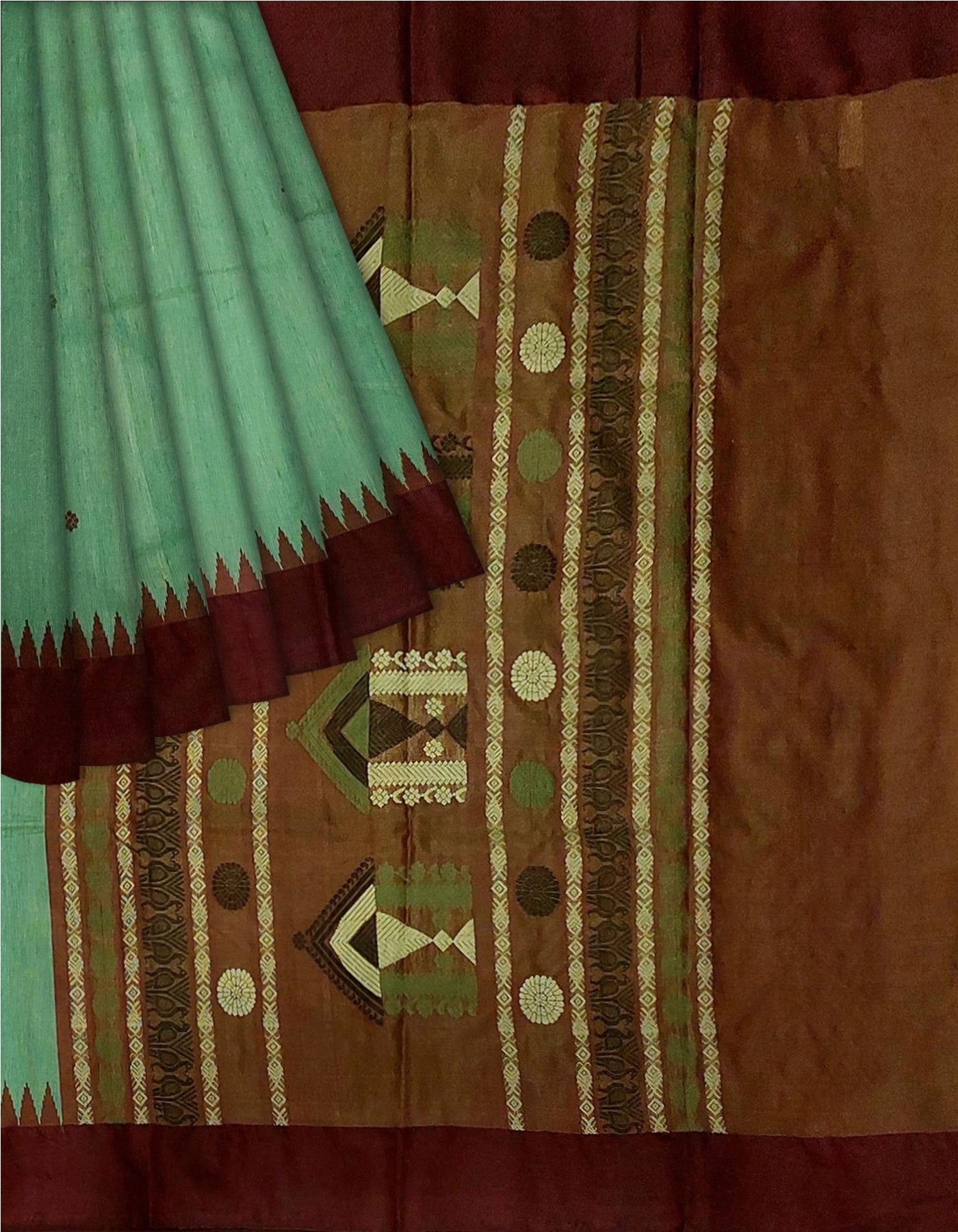 Dolaberi Tussar Silk Saree -Handloom Sarees- Aananda Collections