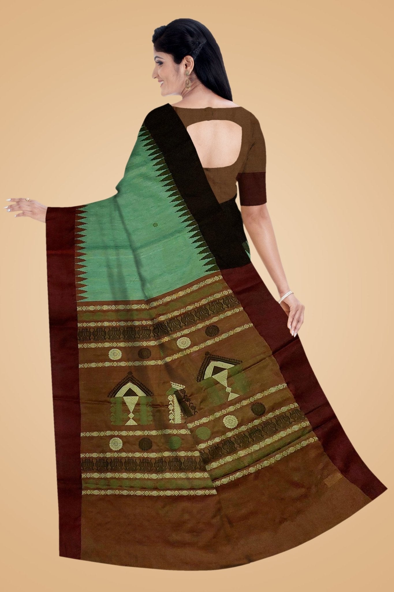 Dolaberi Tussar Silk Saree -Handloom Sarees- Aananda Collections