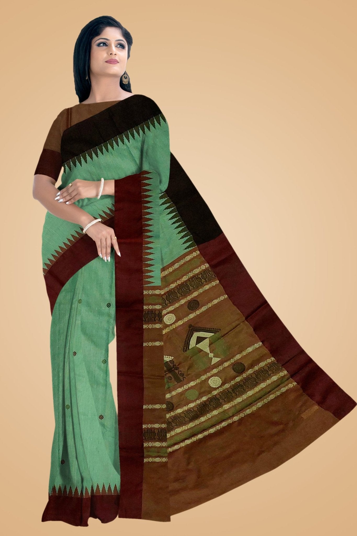 Dolaberi Tussar Silk Saree -Handloom Sarees- Aananda Collections