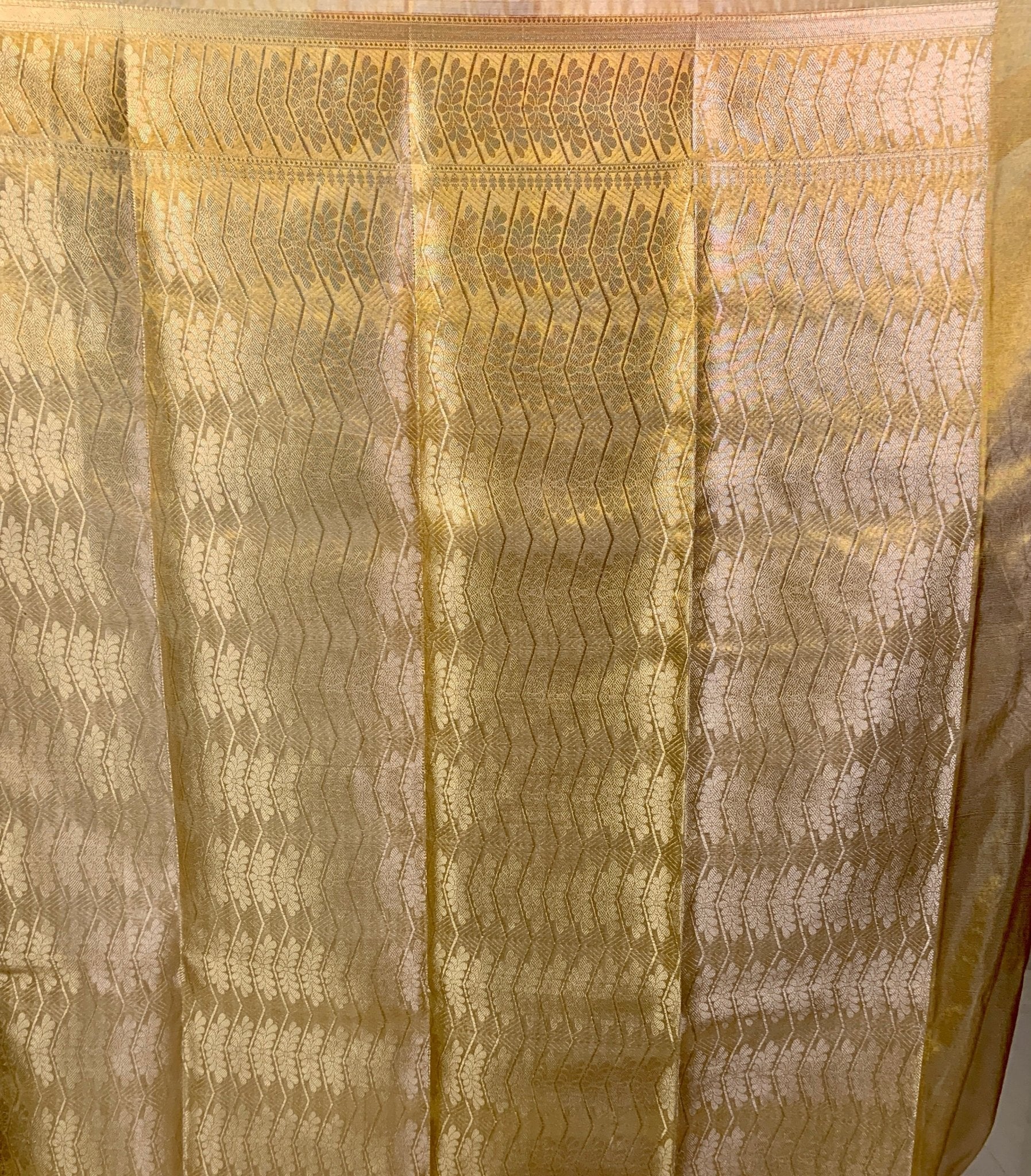 Golden Tissue Silk Saree -Powerloom Sarees- Aananda Collections