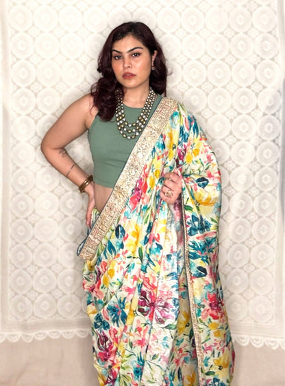 Multi Colour Mul Silk -Powerloom Sarees- Aananda Collections