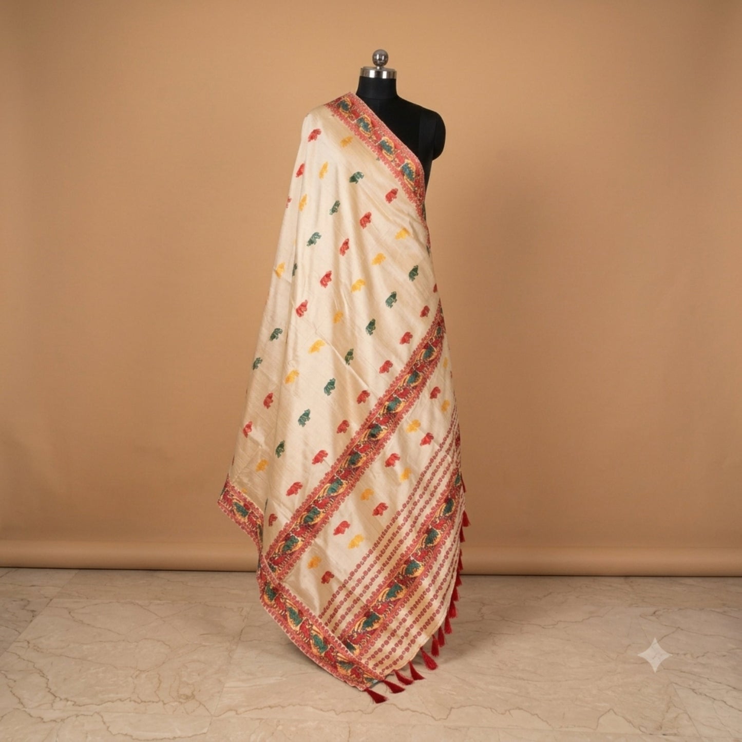 Red Art Silk Saree -Powerloom Sarees- Aananda Collections