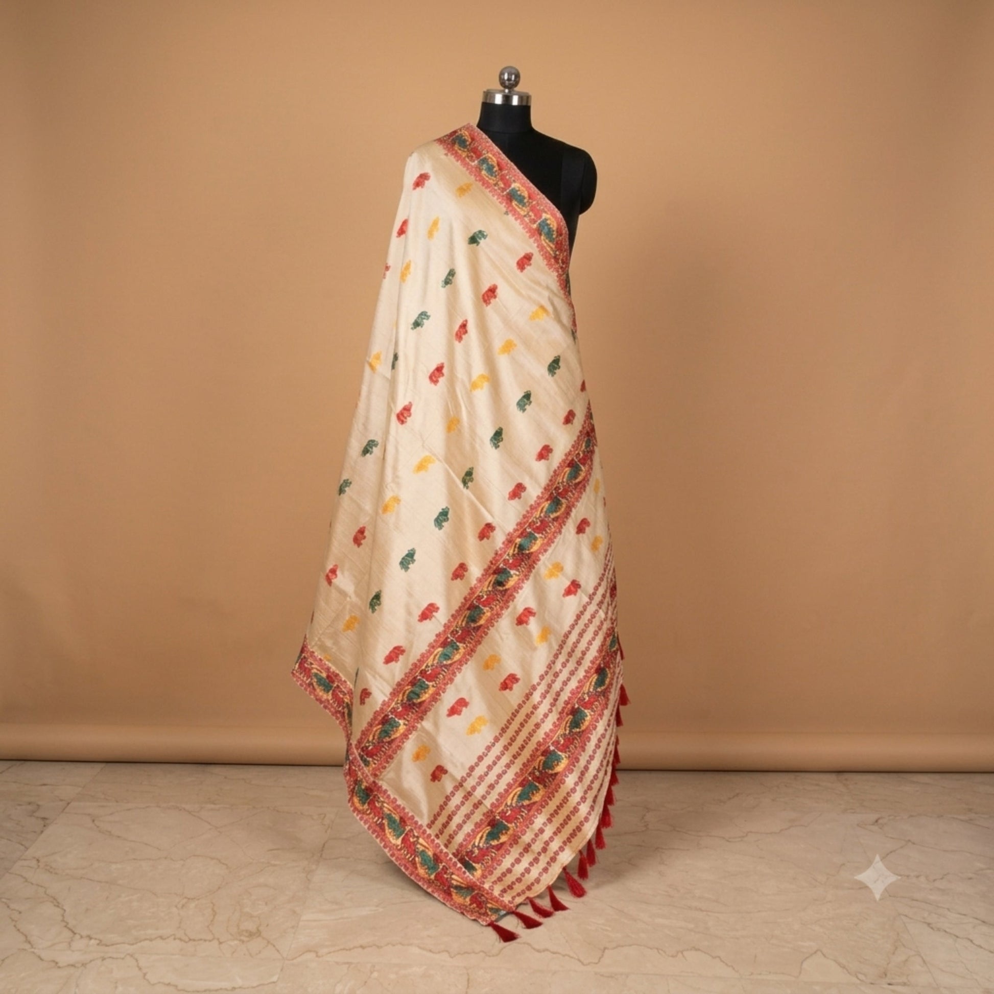 Red Art Silk Saree -Powerloom Sarees- Aananda Collections